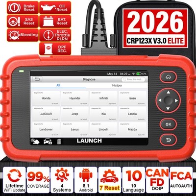 Launch CRP123X V3.0 Profi Auto Diagnosegerät KFZ OBD2 Scanner Fehlerauslesegerät