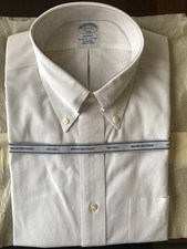 NWT Brooks Brothers Regent Dress Shirt Mens 15 - 2/3 Non-Iron Supima Cotton
