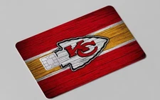 Kansas City Chiefs Football Credit Debit Card Sticker Skin Free Shipping 