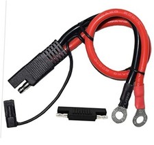 10AWG Battery Charging Cable,SAE to O Ring Terminal Connectors Harness, 2-Pin