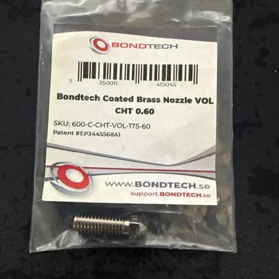 Bondtech Coated Brass Nozzle Volcano CHT 0.60 for Creality K1