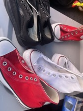 Red Kids Size 4 Chuck Taylor Converses