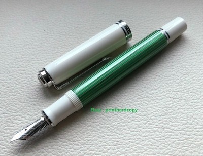 2021 Special Edition Pelikan Souveran M605 Green Striped Fountain pen 14K