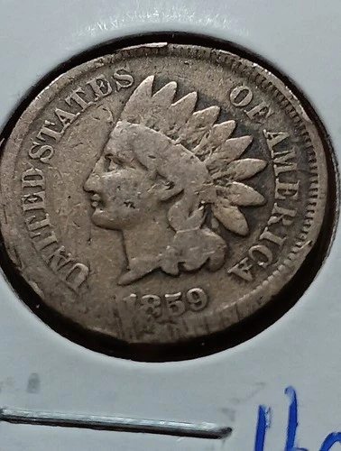 👉1859 Indian Head Penny "First Year "  Vg Choice I/59