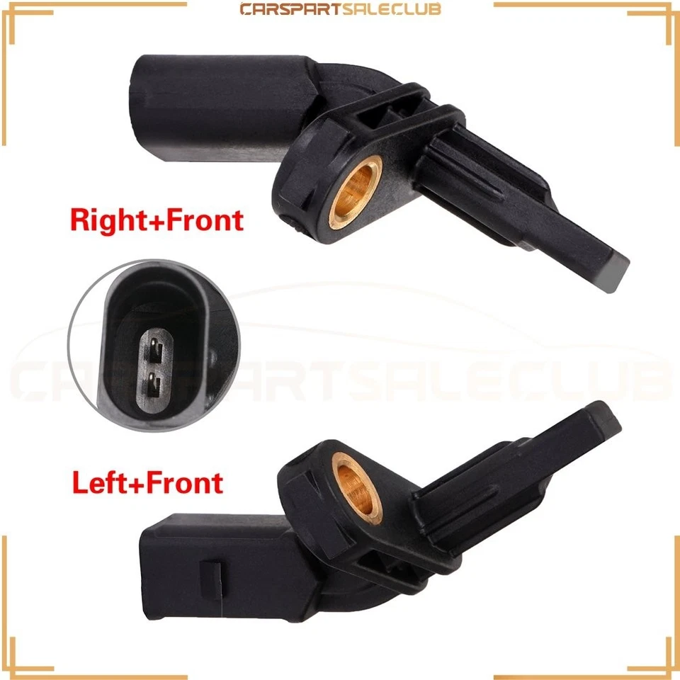 Conjunto de sensor de velocidad de rueda ABS delantero de 2 piezas para Audi A3 Quattro Foto 3 de 4