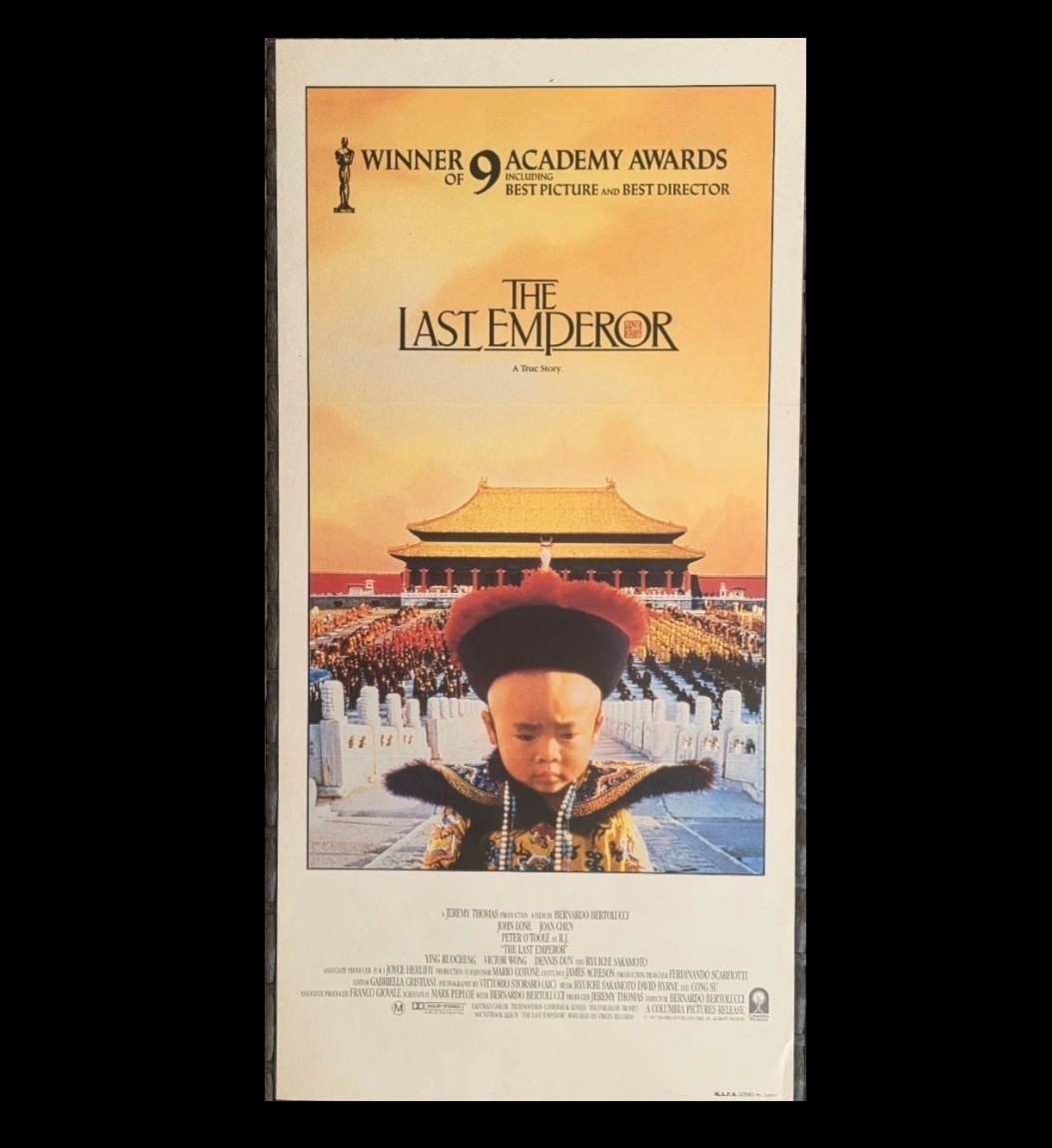 The Last Emperor 1987 Original Australian Daybill Poster Oscar Winner VG