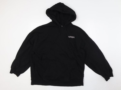 Divided by H&M Herren Pullover Hoodie schwarz Baumwolle Größe M - NASA