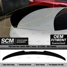 2019-2022 BMW G20 330i M340i G80 M3 PSM Style Gloss Black Trunk Rear Spoiler