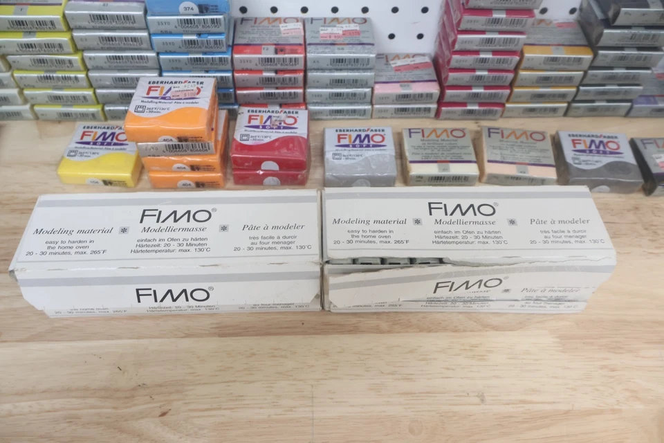 Nice HTF Lot Of 98 New / NOS FIMO Polymer Clay New 2 oz. Each Blocks Eberhard US - Image 2 of 4