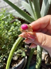 Magical Star Ruby Ring Size 7  Gold Plated Super Power Psychic