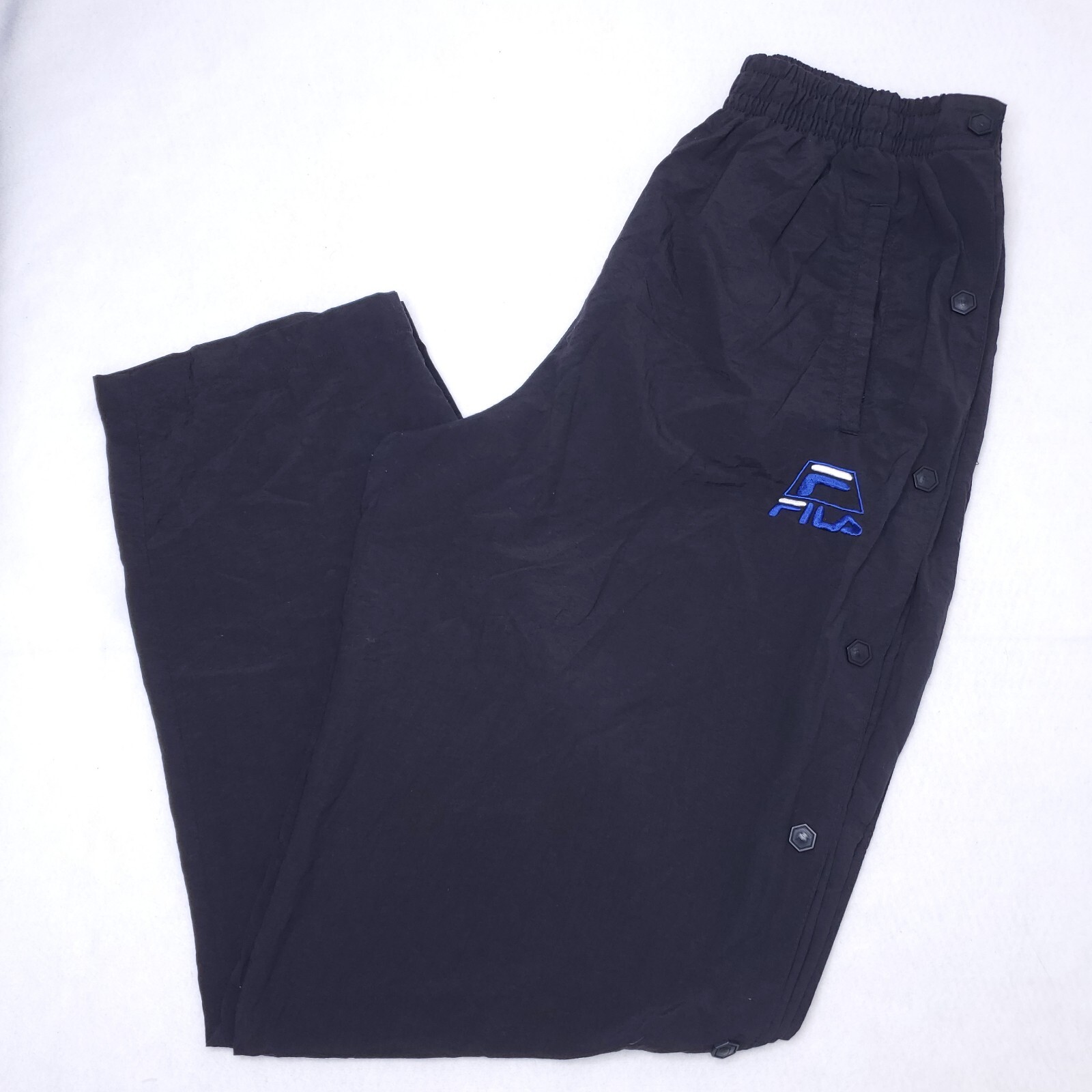 Pantaloni vintage FILA Grant Hill Tear Away nylon anni '90 rari frangivento XL da basket