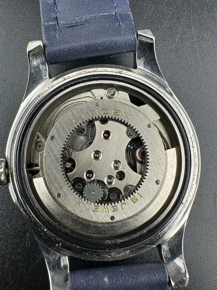 Reloj Citizen Crystal 7 Autodater Hombre Automático Día Fecha Acero Inoxidable Foto 4 de 4