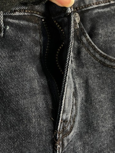 One Teaspoon Dixies Womens Size 6 High Rise Skinny Jeans Black Denim Stretch - Picture 3 of 18