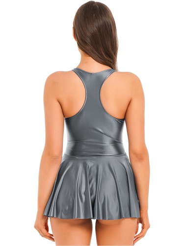 Vestido de golf de tenis brillante para mujer sin mangas cuerpo de carreras vestidos deportivos - Imagen 68 de 109