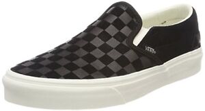 vans suede checkered slip on