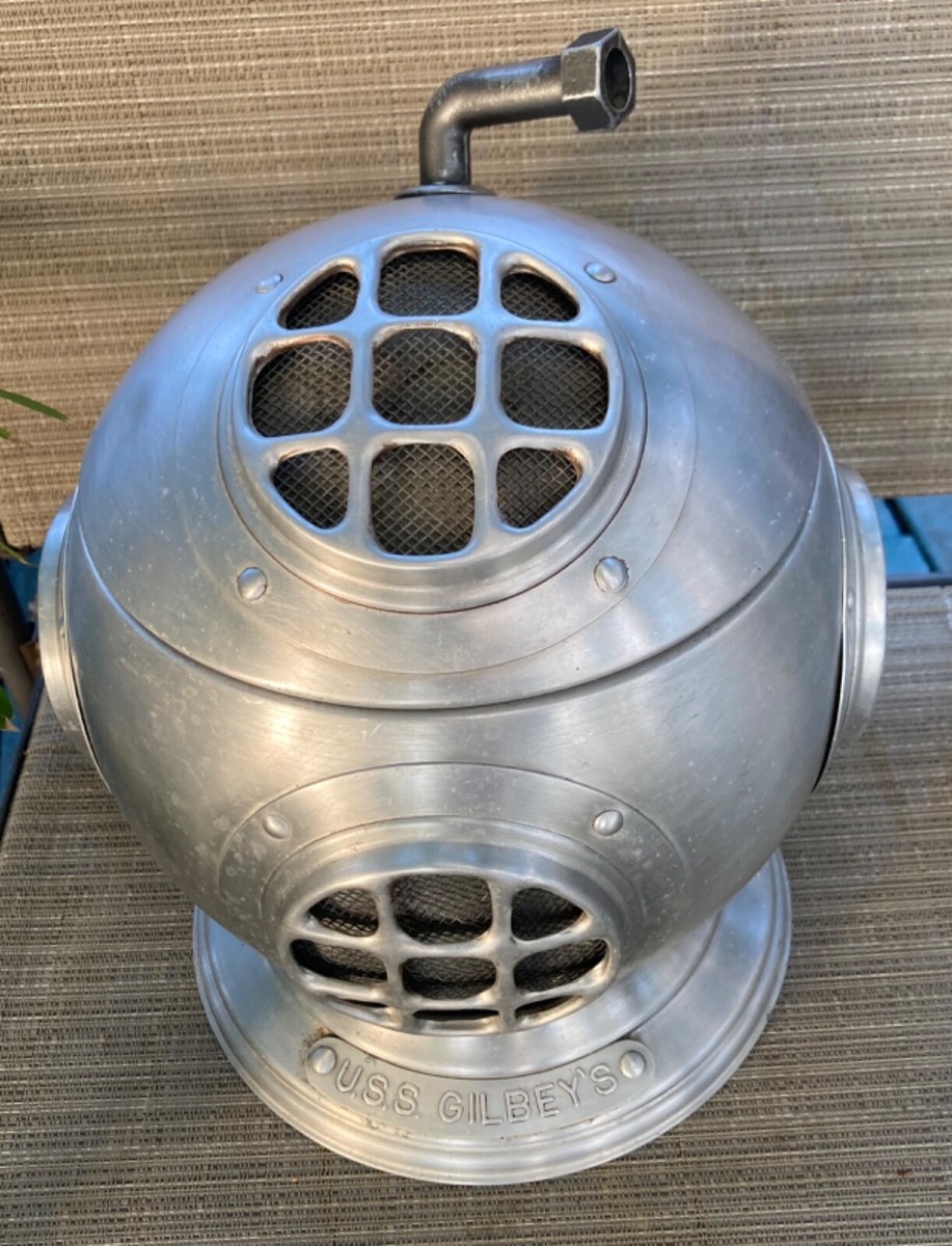 特大レア！1970’s 4711 MR ICE ビンテージ アドバタイジング 1970 Pewtertone Olde Tankardware Deep Sea Diving Helmet Ice Bucket