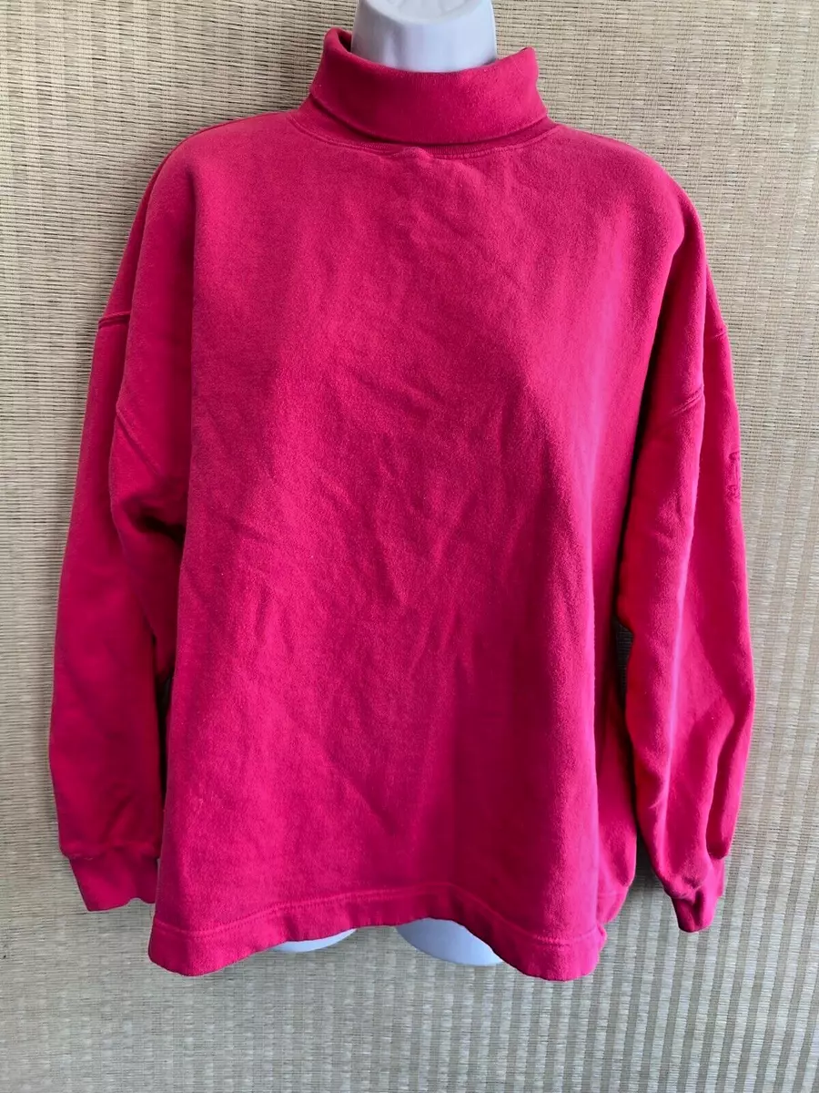 Pink 2025 turtleneck sweatshirt