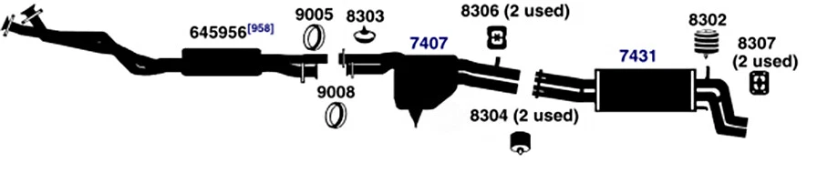 Exhaust System Hanger-126.024 AP Exhaust 8303 - Image 2 of 4