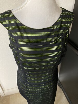 MARC NEW YORK ANDREW MARC Cutout Fishnet Style Dress Medium Neon Green Black 12 | eBay MARC NEW YORK ANDREW MARC Cutout Fishnet Style Dress Medium Neon Green Black 12 | eBay