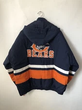 vintage chicago bears apex one parka jacket coat mens size XL deadstock NWT 90s
