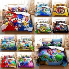 3D Super Mario Quilt Cover Bettwäsche Set Ki...