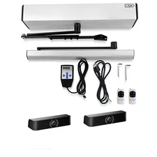 Electric Door Opener with 2PCS Surface-Mounted AI Human Detection Sensor