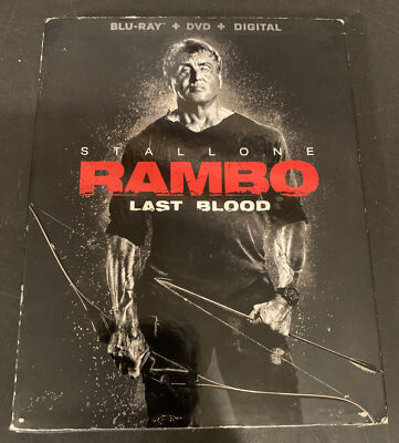 RAMBO LAST BLOOD New Sealed Blu-ray + DVD Sylvester Stallone With Slipcover