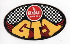 Vtg Hot Rod Sticker Decal NOS Drag Race Racing Kendall GT1 Motor Oil Speed Shop