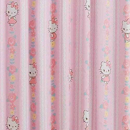 Hello Kitty Class 2 Blackout Curtains 100 x 178 cm 2 Set Pink Sanrio Japan - Image 3 of 4