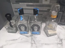Tequila Bottles Don Julio 70, Herradura plata, Adictivo tequila 4 bottles 