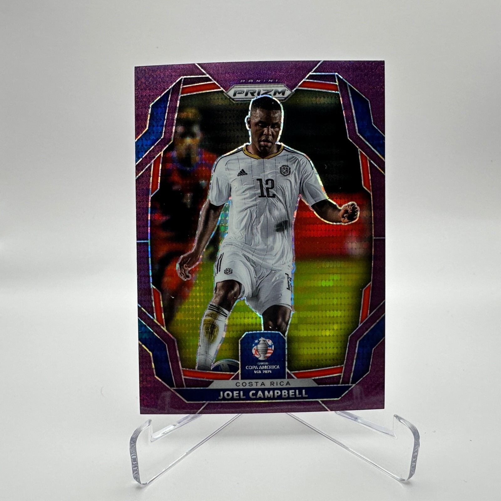 23-24 Prizm Copa America - Joel Campbell Purple Pulsar Prizm /49 #180