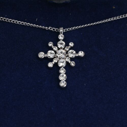 Camrose & Kross Jacqueline Kennedy silber Sternenlicht Swarovski Kristall Halskette - Bild 1 von 6