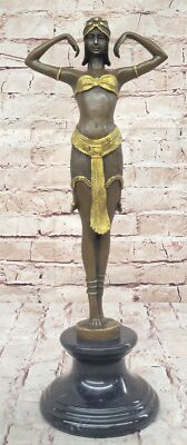 ART DECO CHIPARUS ILLUSION OF VIRTUE HOT CAST BRONZE STATUE FIGURE GIRL FIGURINE