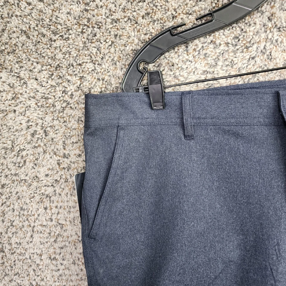 Pantalones Cortos 32 Degrees Cool Para Hombre XL Azul Frente Plano Elastizados Rendimiento Bolsillos Cremallera Foto 4 de 4