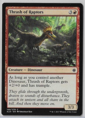 MTG Thrash of Raptors Ixalan (XLN) Common Magic Card #168 Unplayed