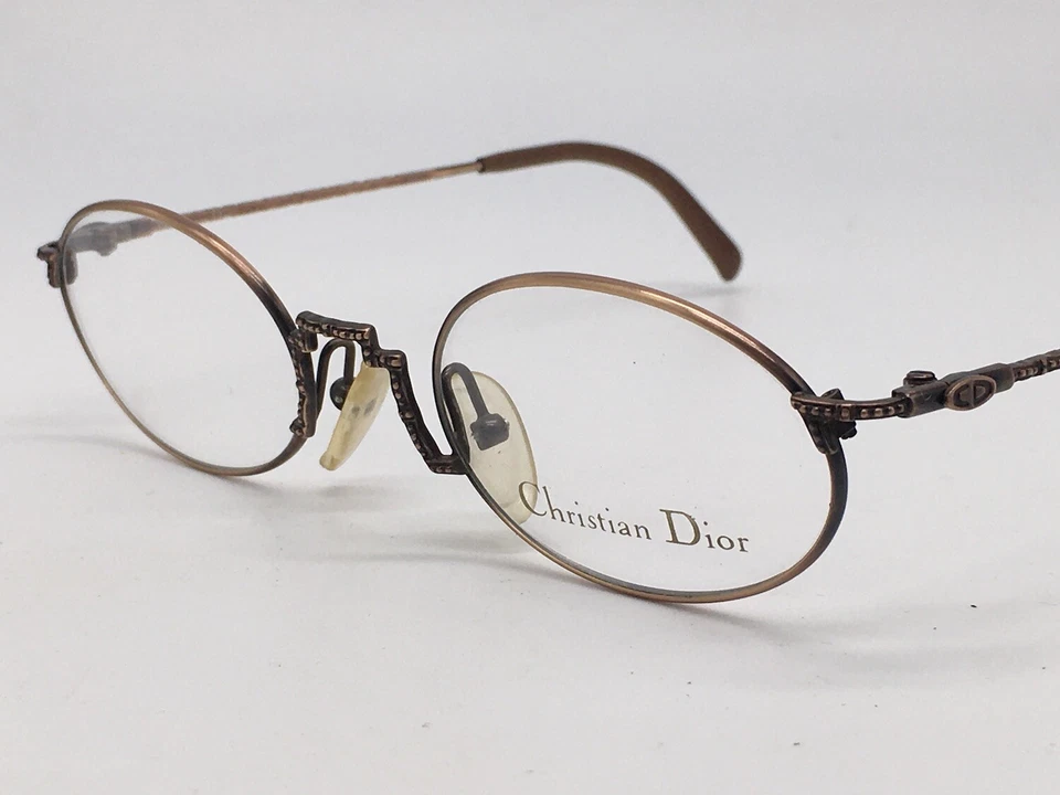 Dior Brille Damen rund klein Braun Oval Antik Bronze 2877 - Bild 2 von 4
