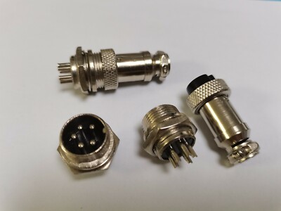 20 pcs XLR Audio Cable Connector 5 Pin 16mm Chassis Mount New