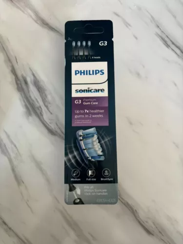 4/8er Philips Sonicare Ersatzbürsten G3 Gum Care Schwarz-Weiß Original HX9054 - Bild 9 von 27