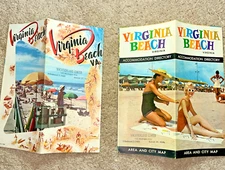 2 -1956 VIRGINIA BEACH VIRGINIA TRAVEL BROCHURES/ ACCOMMODATIONS