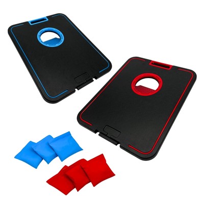 LED Cornhole Board Set Light Up W/ 6 Bags Improve Hand-Eye Coordination Durable