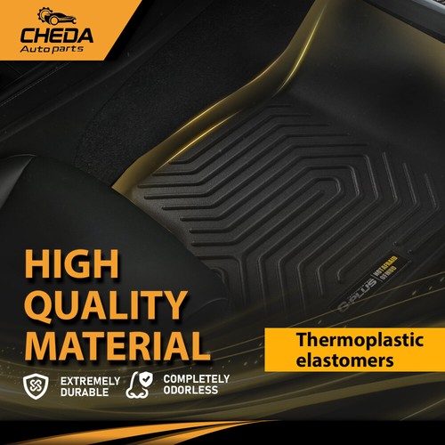 Fit For Ford F-150 2015-2024 Super Crew Cab All Weather Liners Floor Mats TPE - Picture 5 of 12