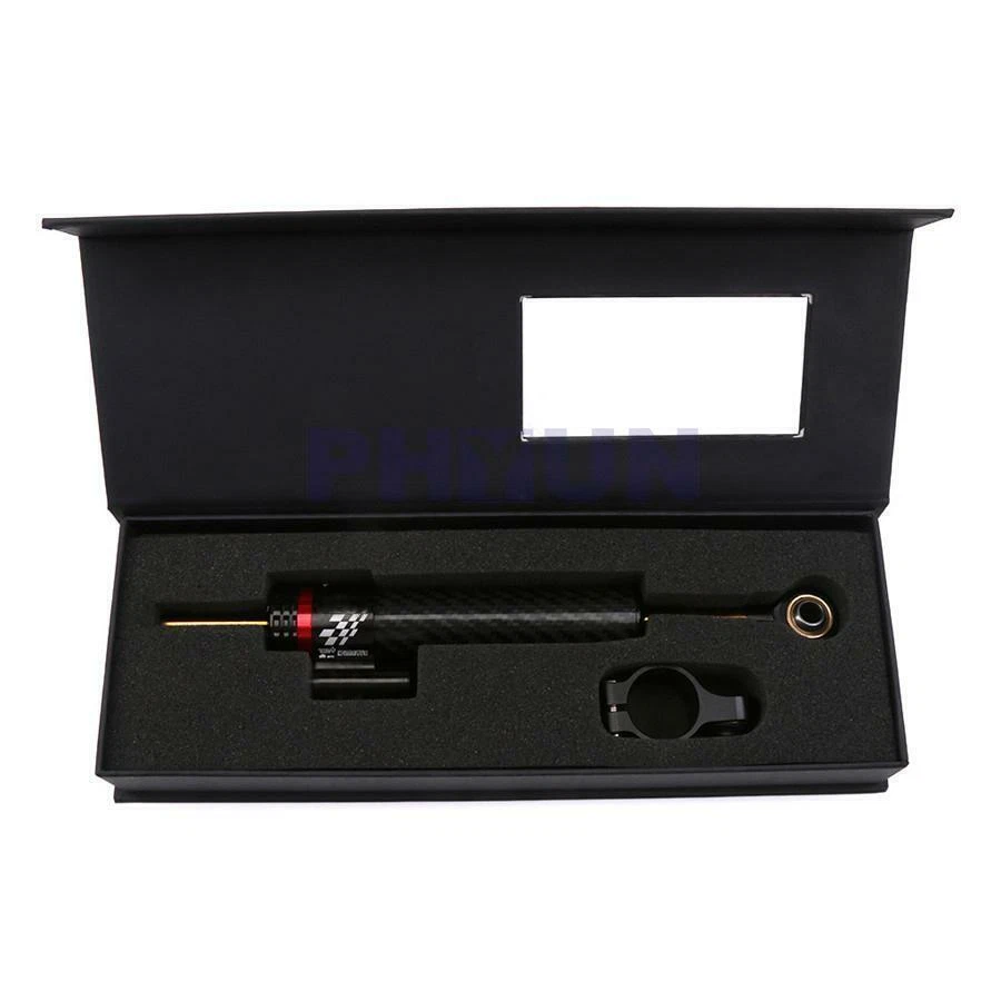 Carbon Fiber 9.8 INCH Steering Damper Stabilizer Motorcycle Universal - Image 2 of 4