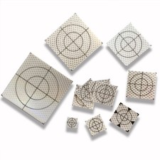 10 pièces feuille réflecteur ruban réfléchissant cible station totale 20~100 mm