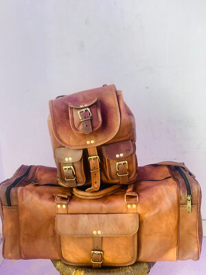 Leder Seesack 81.3cm Reise SPORTS Übernachtung Weekender Tasche Freie 11 ''