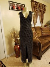 NWOT Venus DEEP V SEQUIN FORMAL DRESS Orig $99  SALE $ 30size 12(L)