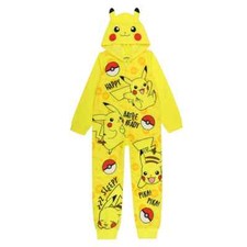 New Pokemon Pikachu Union Suit Pajamas 8 10 12