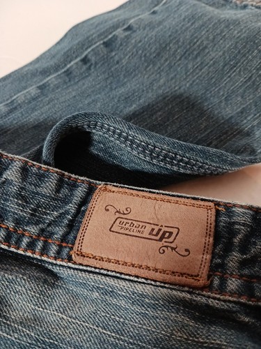 Vtg Urban Pipeline Slim Straight Jeans Boys Size 12 Mid Rise Blue Denim 24X25 - Picture 10 of 13