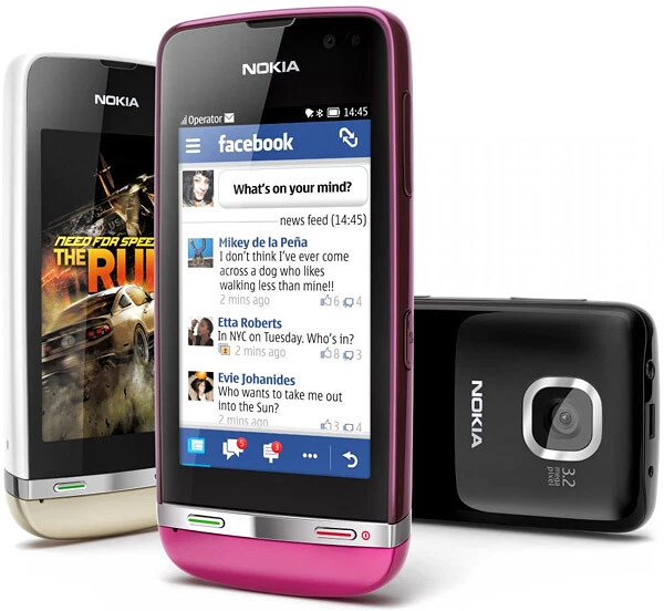 Original Nokia Asha 311 Unlocked HSDPA 3G FM WIFI Bluetooth 3.15MP Mobile Phone - Image 2 of 4