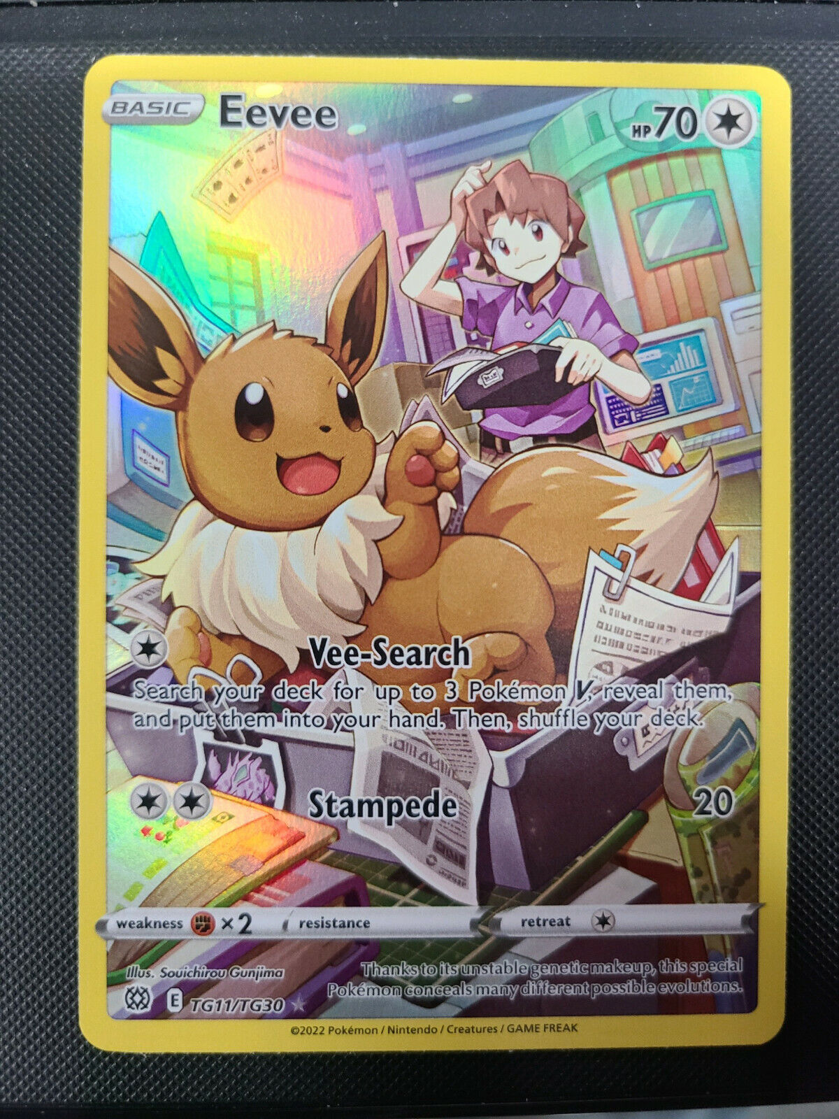 Eevee Galeria Treinadores Carta Pokemon Português Tg11/tg30