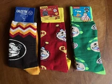 NEW~DR. Simi 3pk SOCKS Calcetines el Chapulin Colorado, Chavo y Dr Simi Free Shi